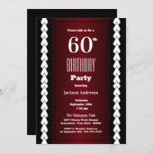 Moderne Bourgogne 60ste verjaardag Kaart (Voorkant / Achterkant)