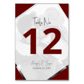 Moderne Bourgogne Casual "Niets Fancy" bruiloft Kaart (Voorkant)