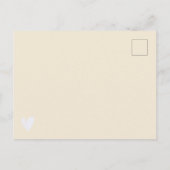 Moderne Bourgogne Cream Save the Date Wedding Aankondigingskaart (Achterkant)