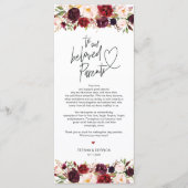 Moderne Bourgogne Place instelling Dank u kaart (Voorkant)