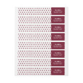 Moderne Bourgogne Red Pine Wood Kerstvakantie (Vel)