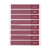 Moderne Bourgogne Red Pine Wood Kerstvakantie (Vel)