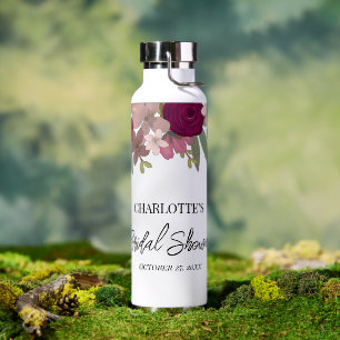 Moderne Bourgogne Tuinbloemen Vrijgezellenfeest Fa Waterfles