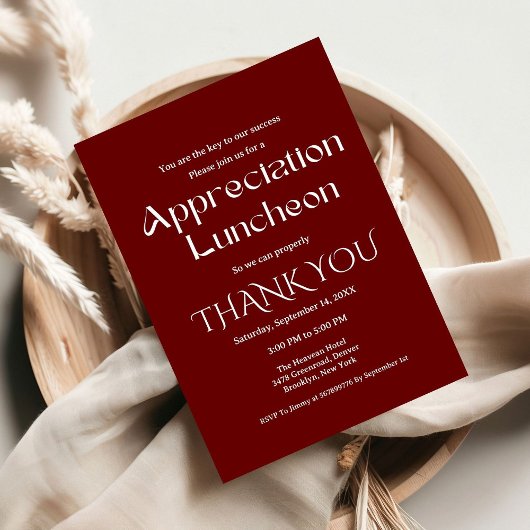 Moderne Bourgogne waarderingsfeest dankbaar feest Kaart