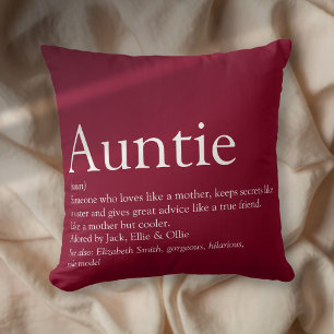 Moderne Bourgondië Beste Ooit Tante Tante Definiti Kussen
