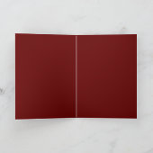 Moderne Bourgondië Gouden Bruiloft FOTO Dankjewel Bedankkaart (Binnen)