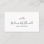 Moderne Bourgondië Groen Professioneel Visitekaartje (Voorkant)