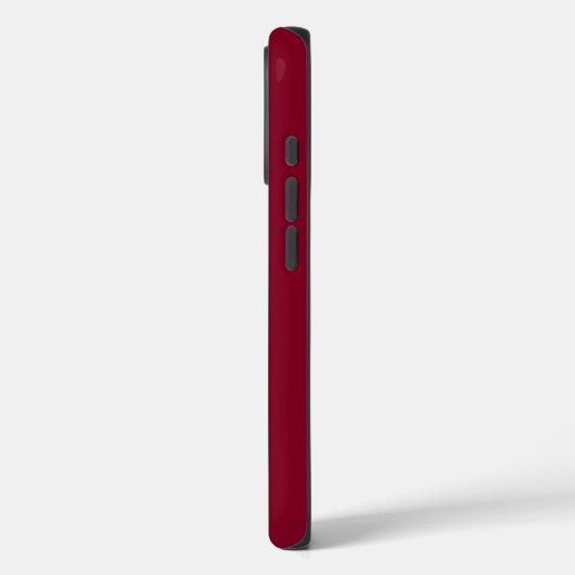 Moderne Bourgondië Monogram Naam Case-Mate iPhone Case (Achterkant / Links)