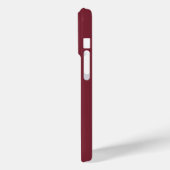 Moderne Bourgondië Monogram Naam Case-Mate iPhone Case (Achterkant / Links)