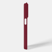 Moderne Bourgondië Monogram Naam Case-Mate iPhone Case (Achterkant / Rechts)