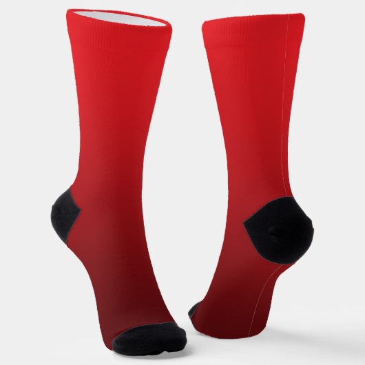 Moderne Bourgondië Rood Verlopend Sokken (Gebogen)