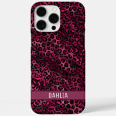 Moderne Bourgondische dierenprint Case-Mate iPhone Case (Achterkant)