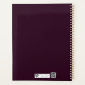 Moderne Bourgondische Geometrische Frame Planner (Achterkant)