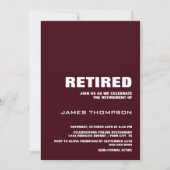 Moderne Bourgondische Pensioenpartij Kaart (Voorkant)