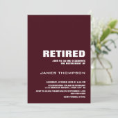 Moderne Bourgondische Pensioenpartij Kaart (Staand voorkant)