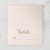 Moderne Bourgondische Roos Floral Wedding Plaatskaartje (Buitenkant ongevouwen)