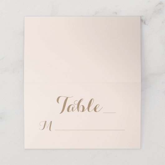 Moderne Bourgondische Roos Floral Wedding Plaatskaartje (Buitenkant ongevouwen)