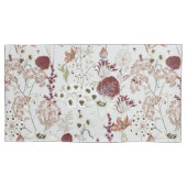 Moderne Bourgondische wilde bloemen | Elegante Boh Kussensloop (Voorkant-Links)