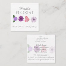 Moderne Boutique Bloemist Bedrijfsbranding Vierkan