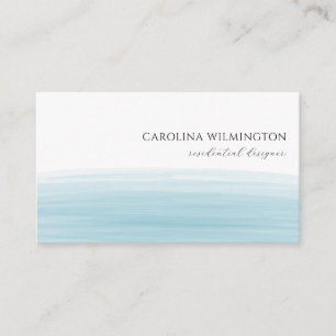 Moderne Boutique Turquoise Watercolor Zakelijk Informatiekaartje