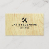 Moderne bouw Handyman timmerwerk hout Visitekaartje (Voorkant)