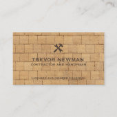 Moderne Bouw Handyman Tool Brick Wall Visitekaartje (Voorkant)