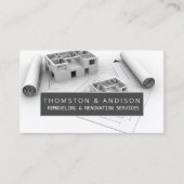 Moderne bouw renovatie bouwer aannemer visitekaartje (Voorkant)