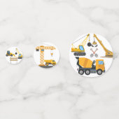Moderne Bouw Simpele Kinderverjaardag Confetti (Achterkanten)