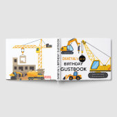 Moderne Bouw Simpele Kinderverjaardag Gastenboek (Volledig)