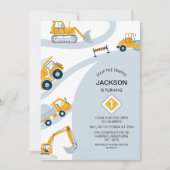 Moderne bouw stopt het verkeer 1e verjaardag kaart (Voorkant)