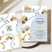 Moderne bouw stopt het verkeer 1e verjaardag kaart