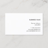 Moderne bouw van elegant donkergrijs hout visitekaartje (Achterkant)