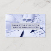 Moderne bouw verbouwing bouwer aannemer visitekaartje (Voorkant)