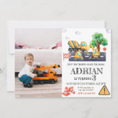 Moderne bouw verjaardagsfoto kaart (Voorkant)