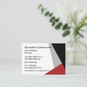 Moderne bouw visitekaartje (Staand voorkant)