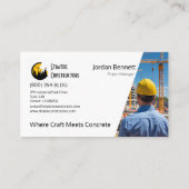 Moderne bouw visitekaartje (Achterkant)