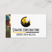 Moderne bouw visitekaartje (Voorkant)