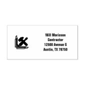 Moderne Bouwconstructie Goud & Zwart Rubberstempel (Afrduk)