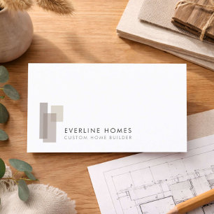 Moderne Bouwer van Woningen Minimalist Visitekaartje