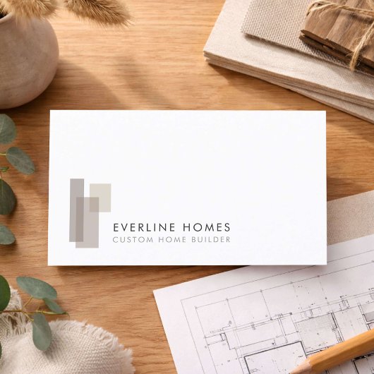 Moderne Bouwer van Woningen Minimalist Visitekaartje