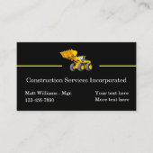 Moderne bouwgraafservice visitekaartje (Voorkant)