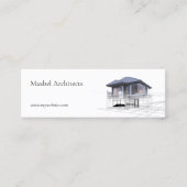 Moderne bouwmeesters Architecten Vastgoed Mini Visitekaartje (Voorkant)