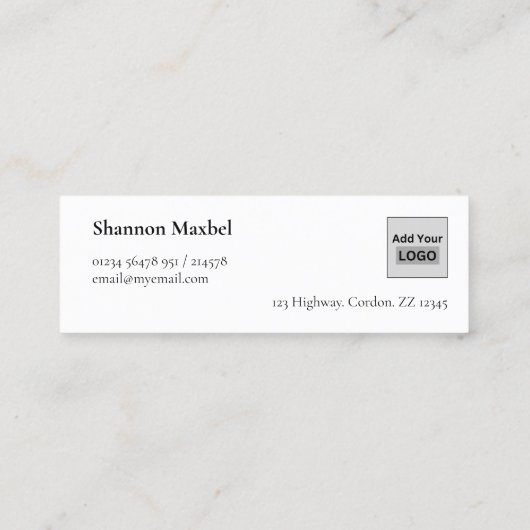 Moderne bouwmeesters Architecten Vastgoed Mini Visitekaartje (Achterkant)