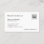 Moderne bouwmeesters Architecten Vastgoed Visitekaartje (Achterkant)
