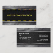 Moderne bouwnijverheid visitekaartje (Voorkant / Achterkant)