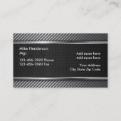 Moderne bouwnijverheid visitekaartje (Achterkant)