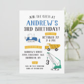 Moderne bouwplaats - uitnodiging op zaterdag (Staand voorkant)