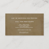 Moderne bouwstijl Sjabloon Visitekaartje (Achterkant)