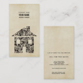 Moderne bouwstijl Sjabloon Visitekaartje (Voorkant / Achterkant)