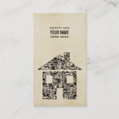 Moderne bouwstijl Sjabloon Visitekaartje (Voorkant)